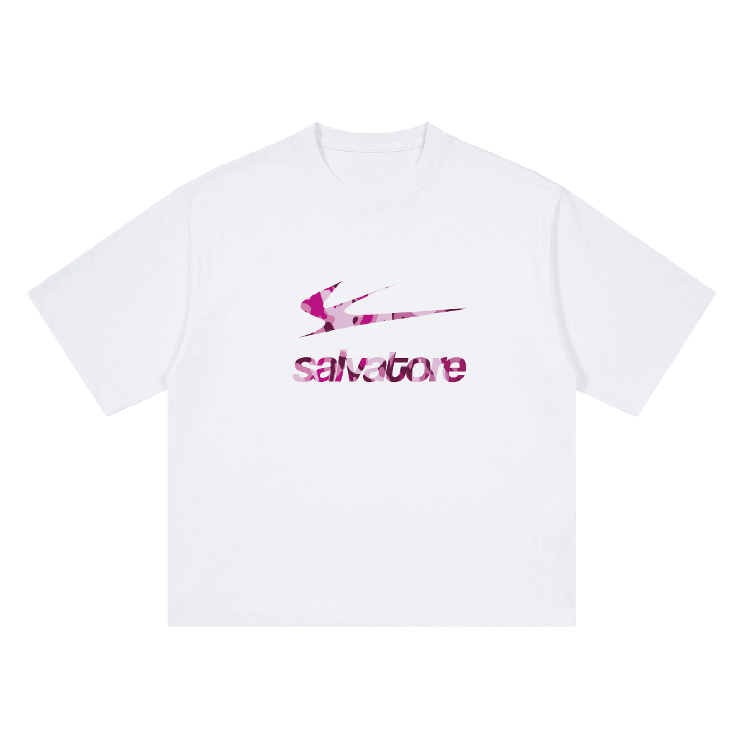 Pink Military T-Shirt (White)