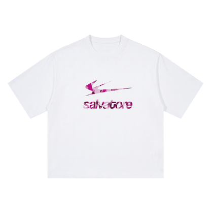 Pink Military T-Shirt (White)
